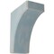 Ekena Millwork 5 1/4"W x 10"D x 12"H Clarksville Wood Vintage Decor Bracket, Driftwood Blue BKTWD05X10X12CVBU - alternate 1